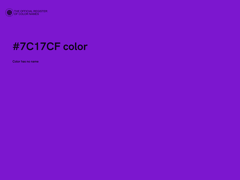 #7C17CF color image