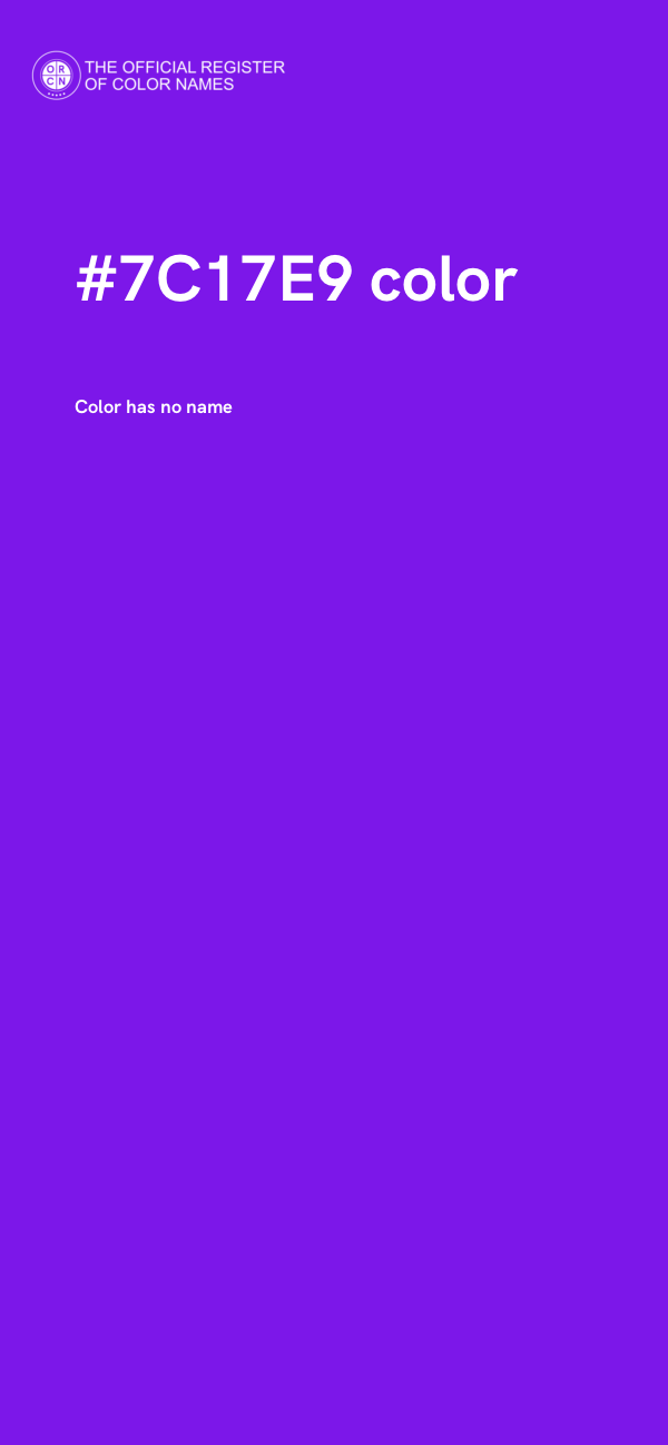 #7C17E9 color image
