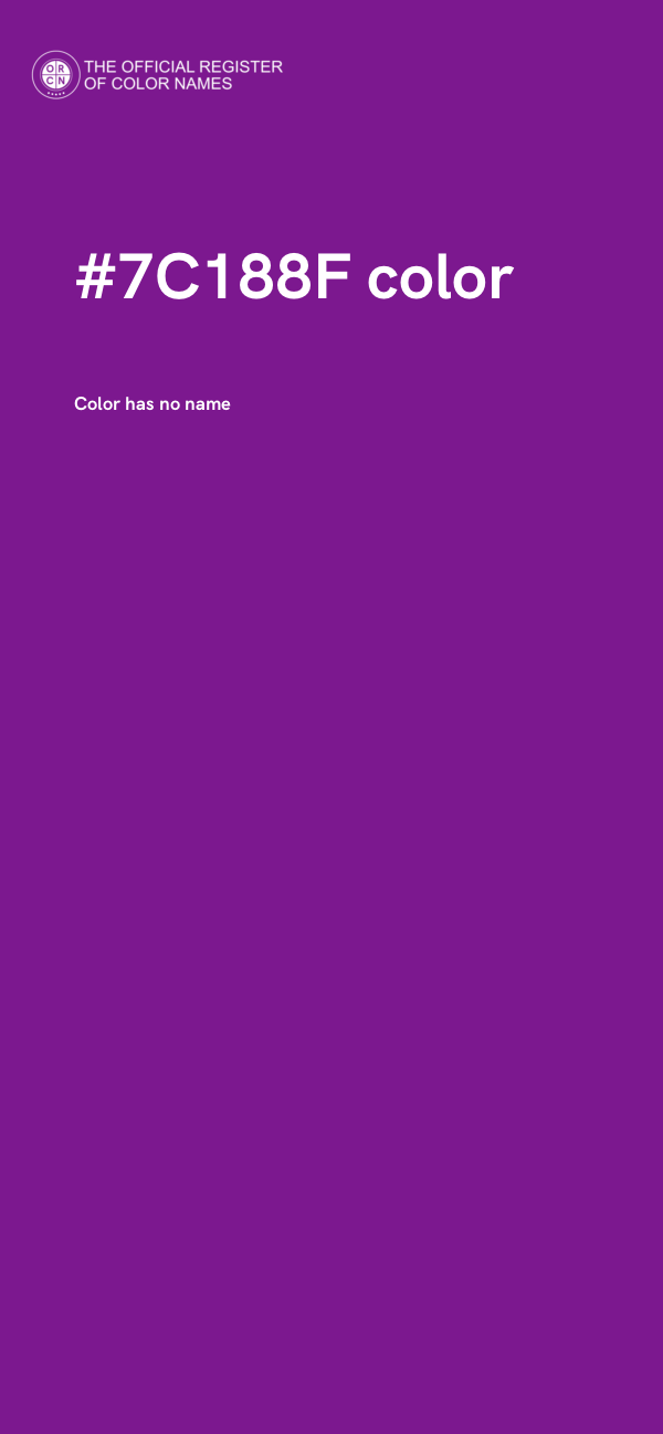 #7C188F color image