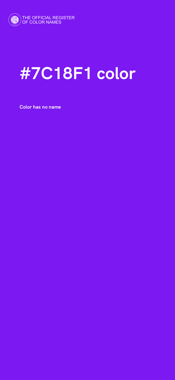 #7C18F1 color image