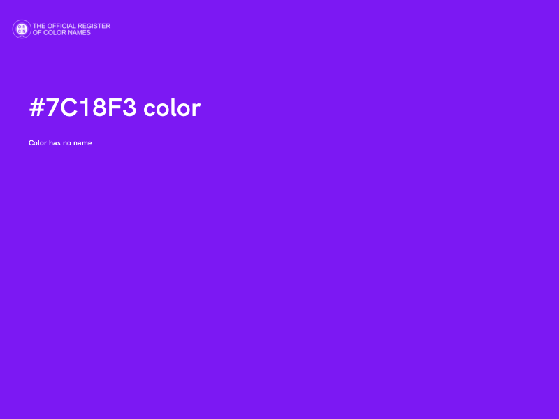 #7C18F3 color image