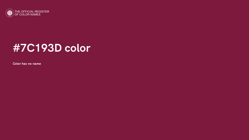 #7C193D color image