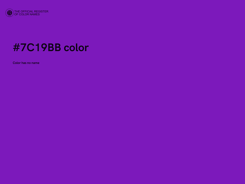 #7C19BB color image
