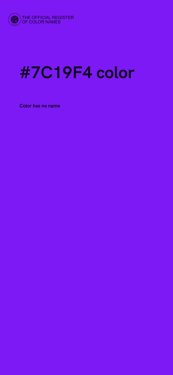 #7C19F4 color image