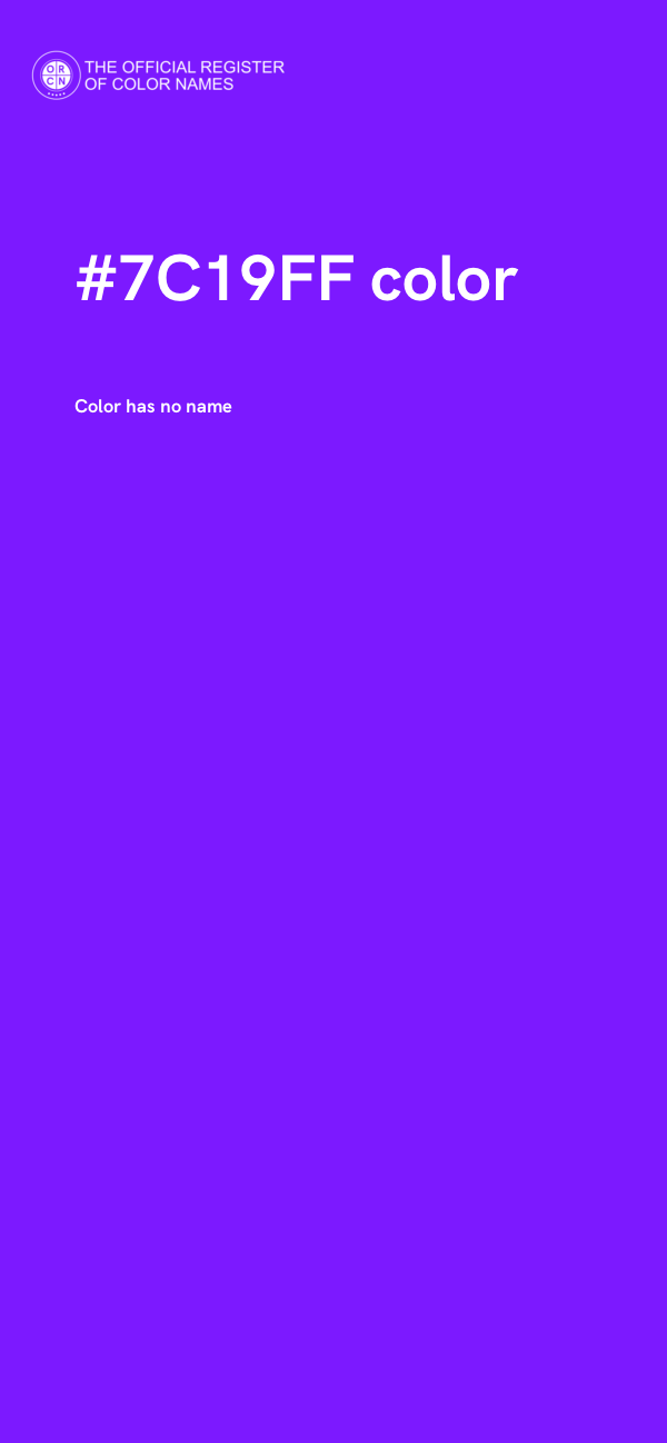 #7C19FF color image