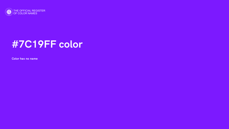 #7C19FF color image