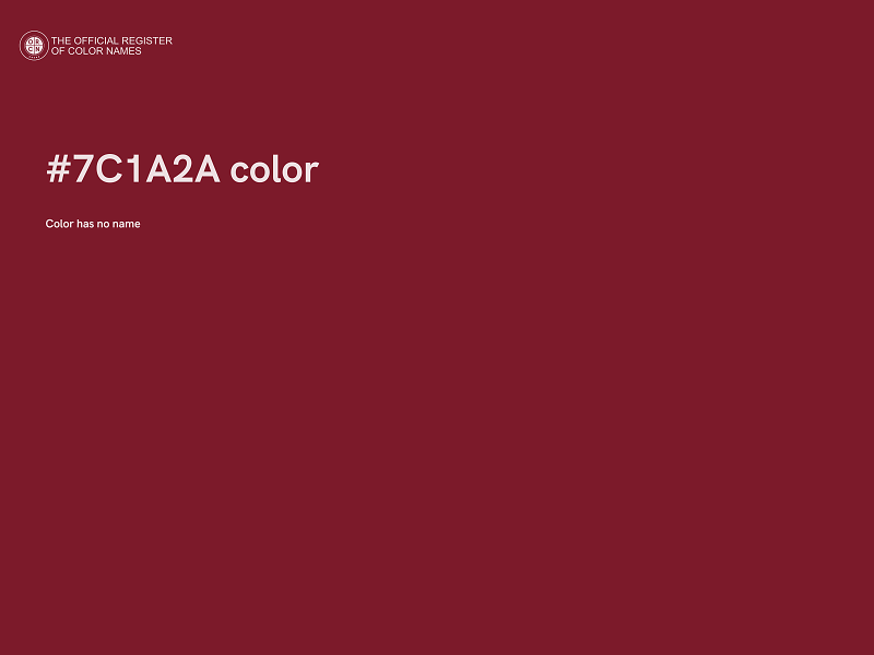 #7C1A2A color image