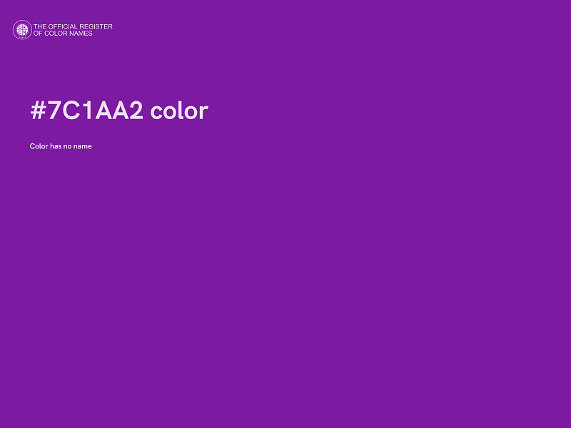 #7C1AA2 color image