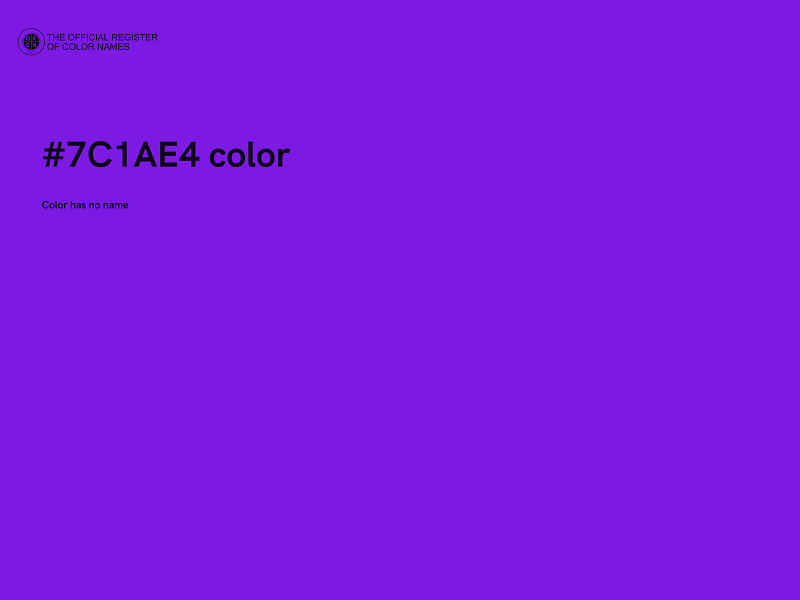 #7C1AE4 color image