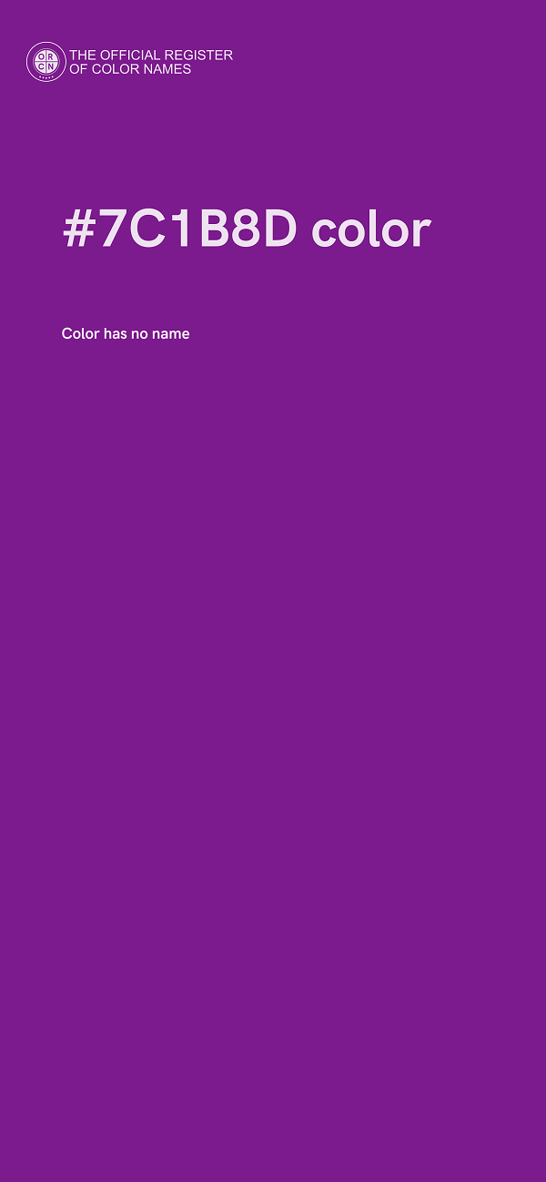 #7C1B8D color image