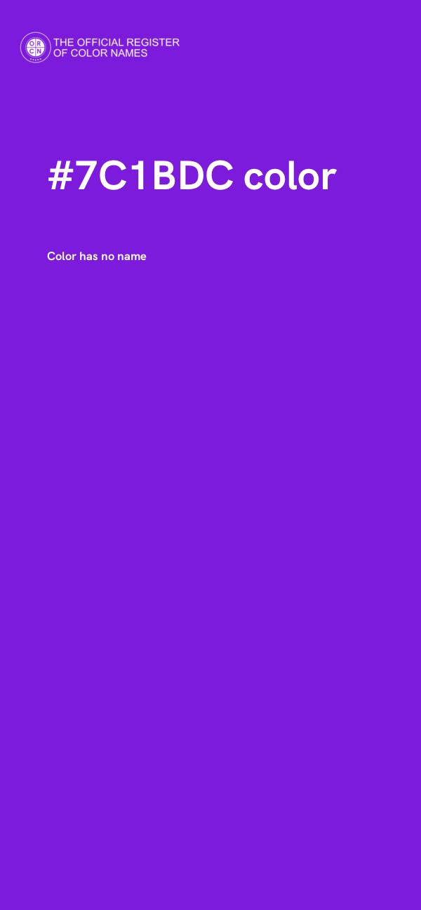 #7C1BDC color image