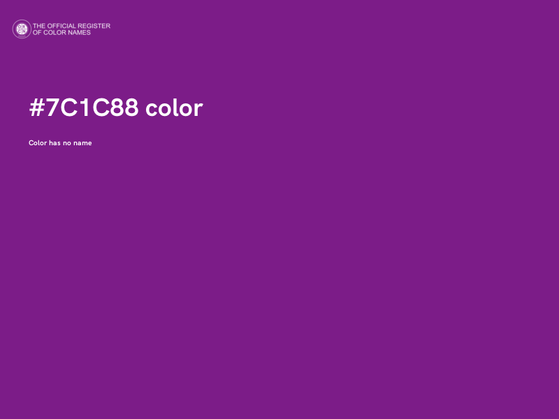 #7C1C88 color image