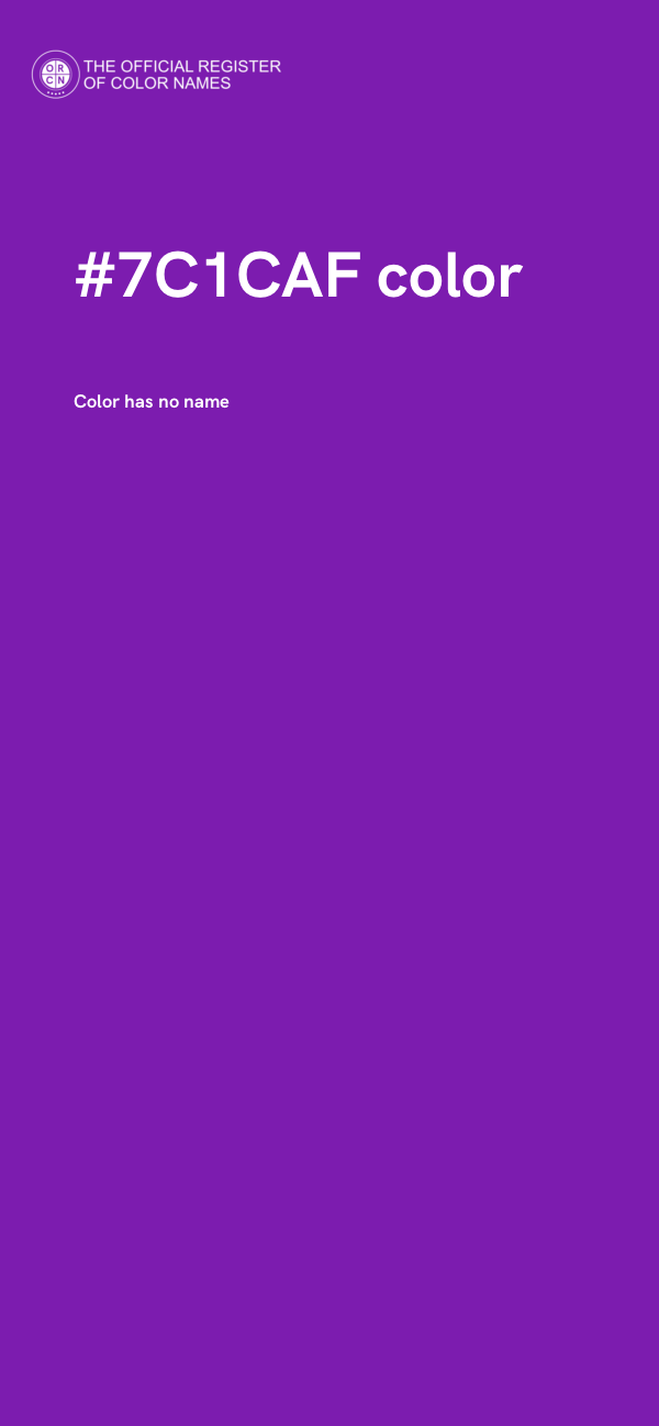 #7C1CAF color image