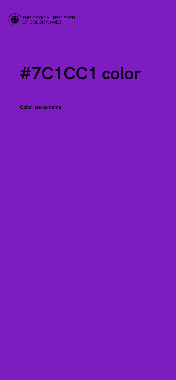#7C1CC1 color image