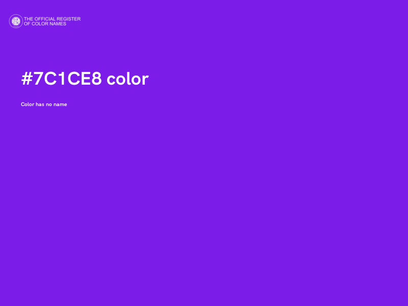 #7C1CE8 color image