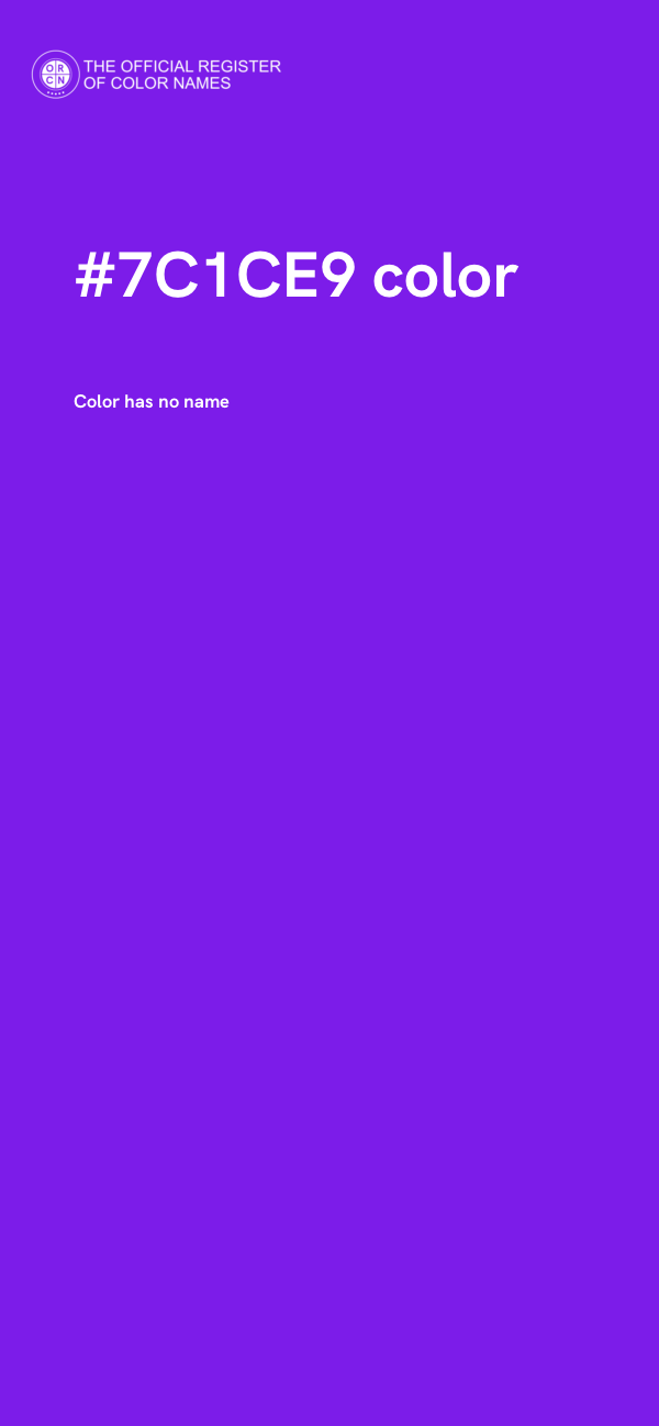 #7C1CE9 color image