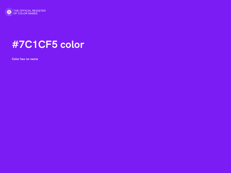 #7C1CF5 color image