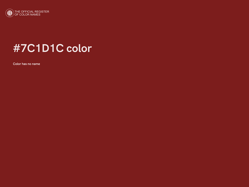 #7C1D1C color image