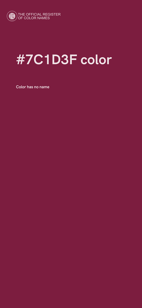 #7C1D3F color image