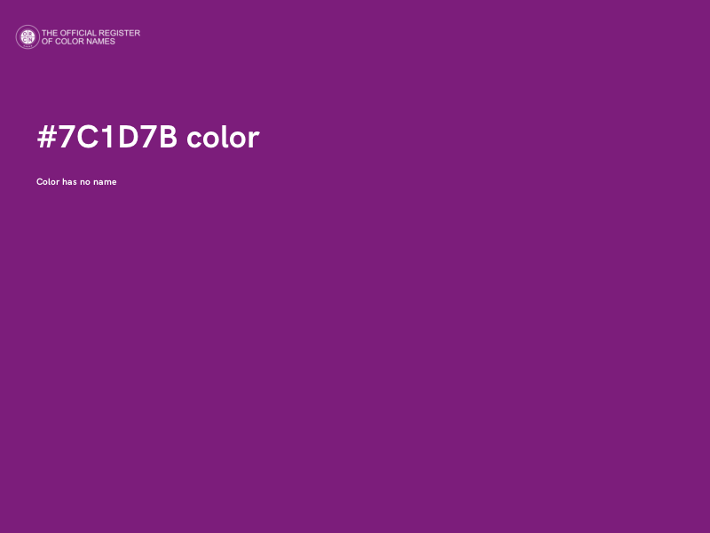 #7C1D7B color image