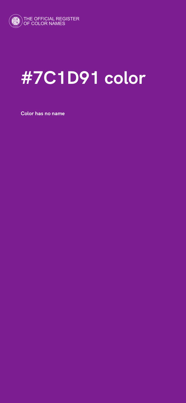 #7C1D91 color image
