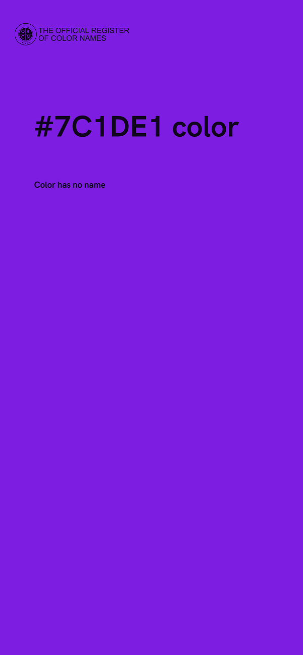 #7C1DE1 color image