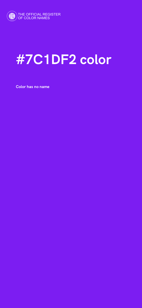 #7C1DF2 color image