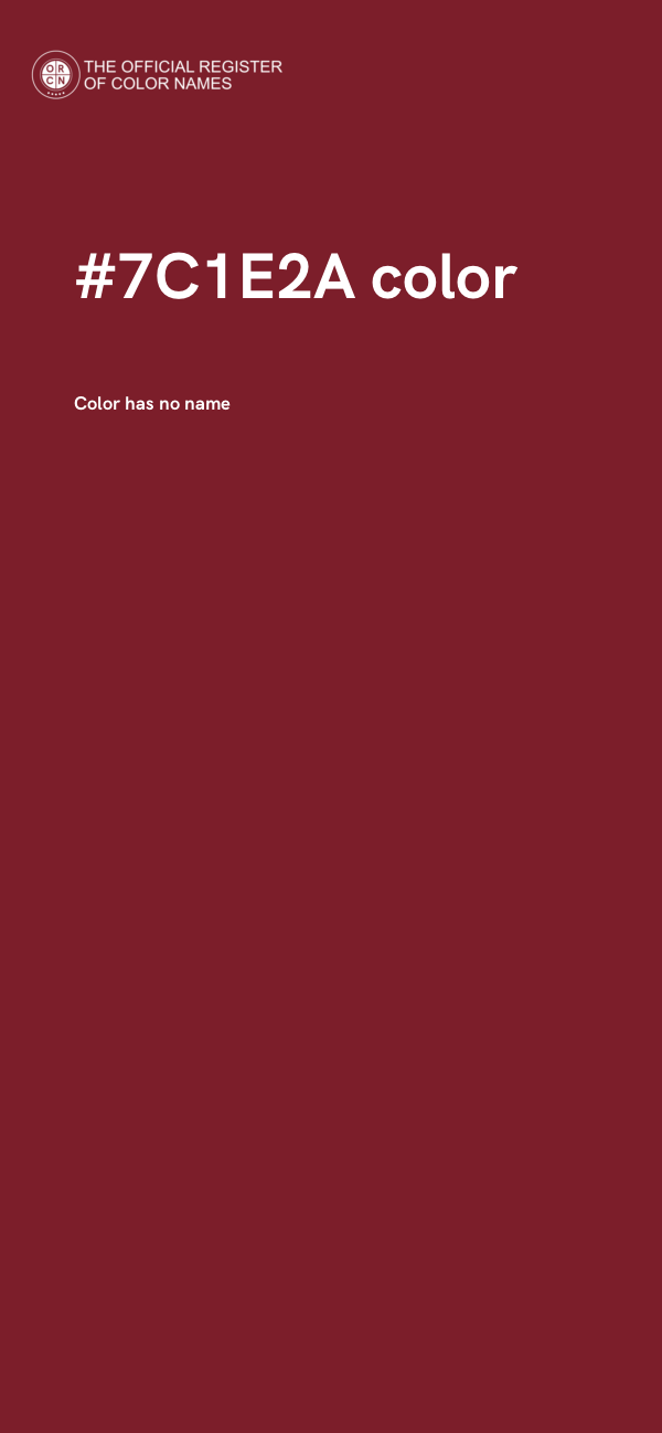 #7C1E2A color image