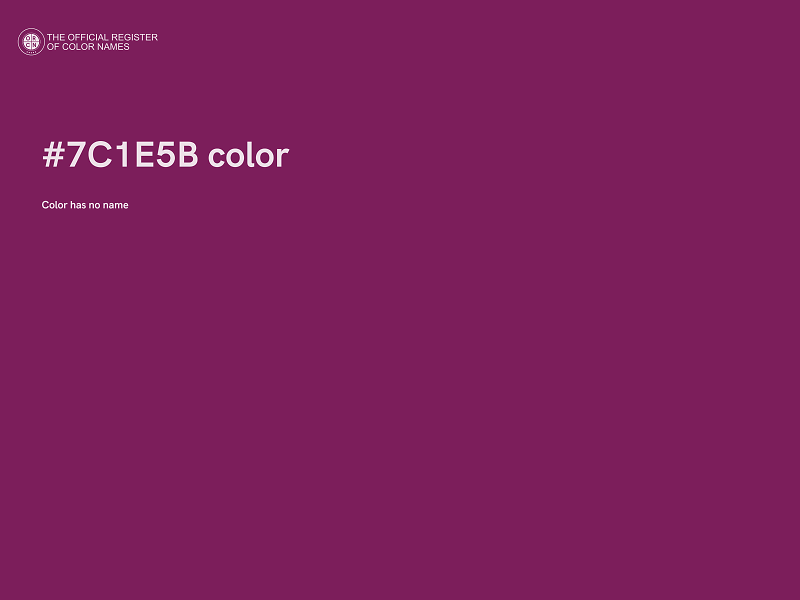 #7C1E5B color image