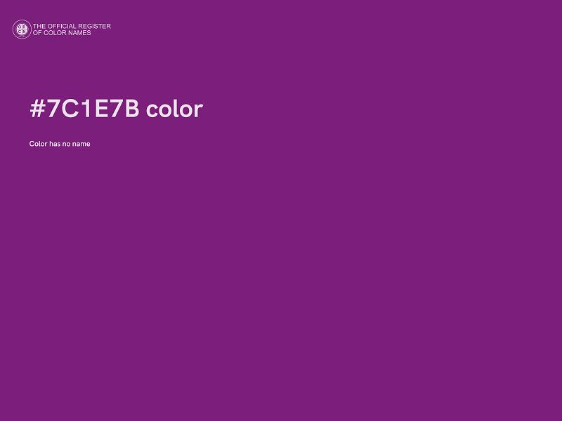 #7C1E7B color image