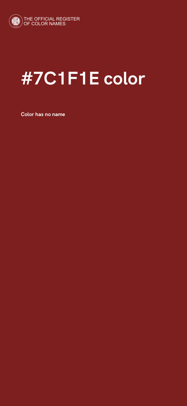 #7C1F1E color image