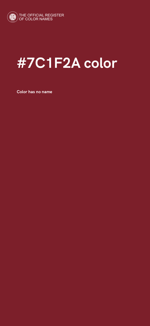 #7C1F2A color image