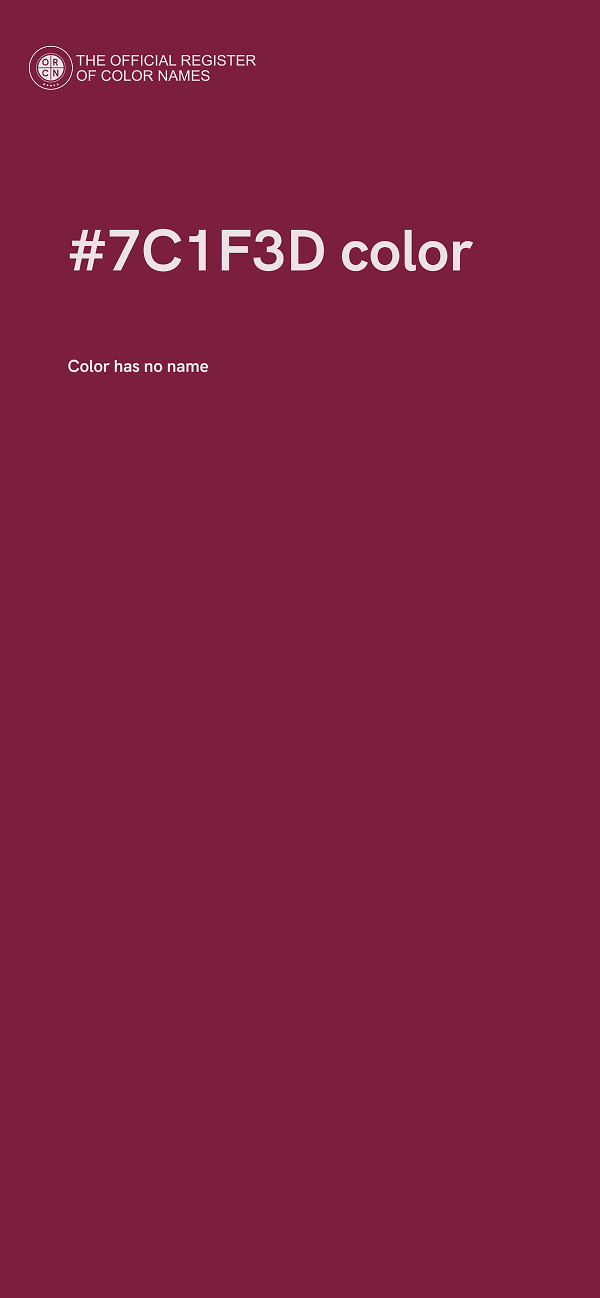#7C1F3D color image