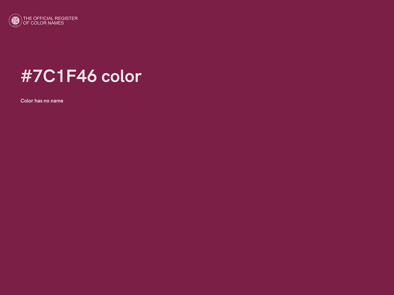 #7C1F46 color image