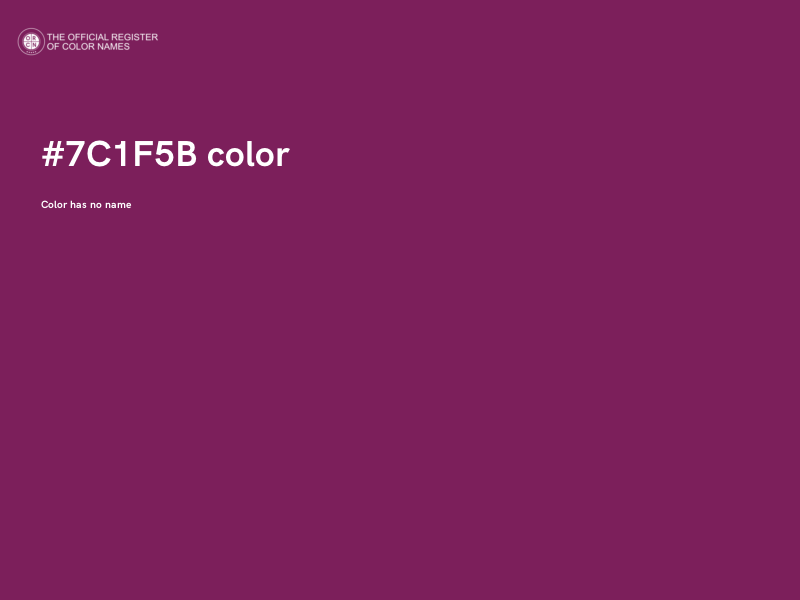 #7C1F5B color image