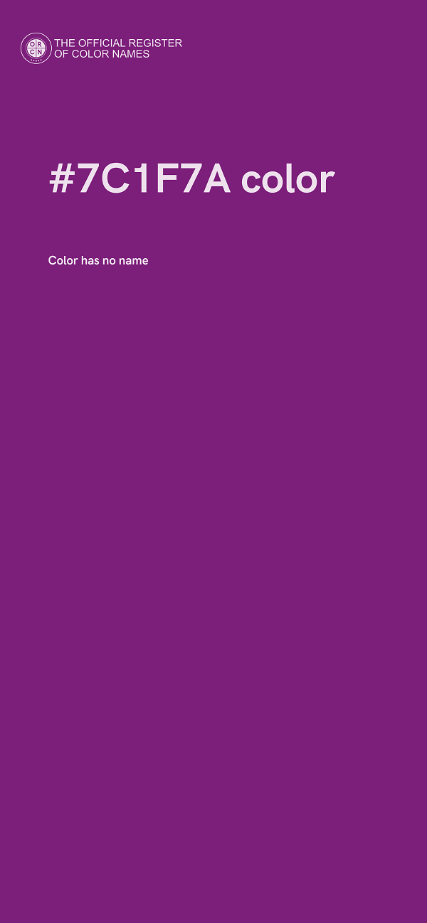 #7C1F7A color image