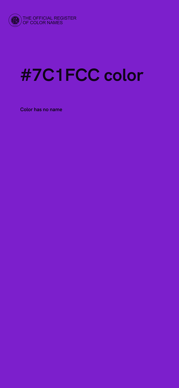#7C1FCC color image