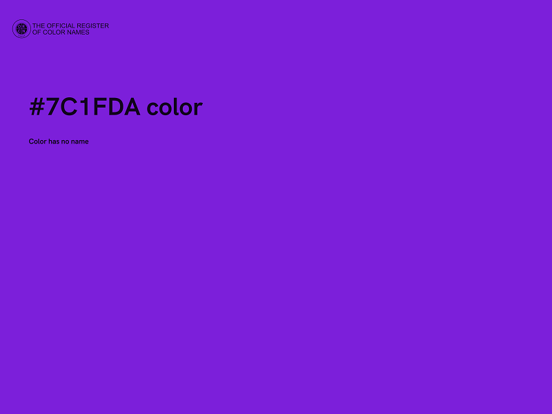 #7C1FDA color image