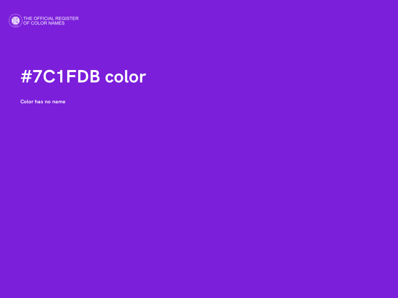 #7C1FDB color image