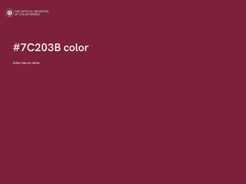 #7C203B color image