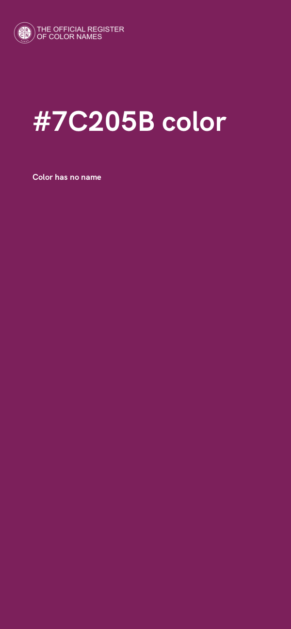 #7C205B color image