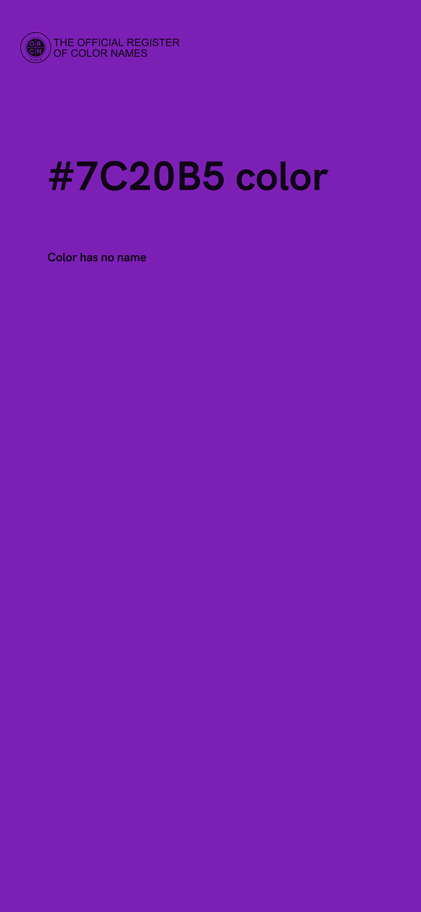 #7C20B5 color image