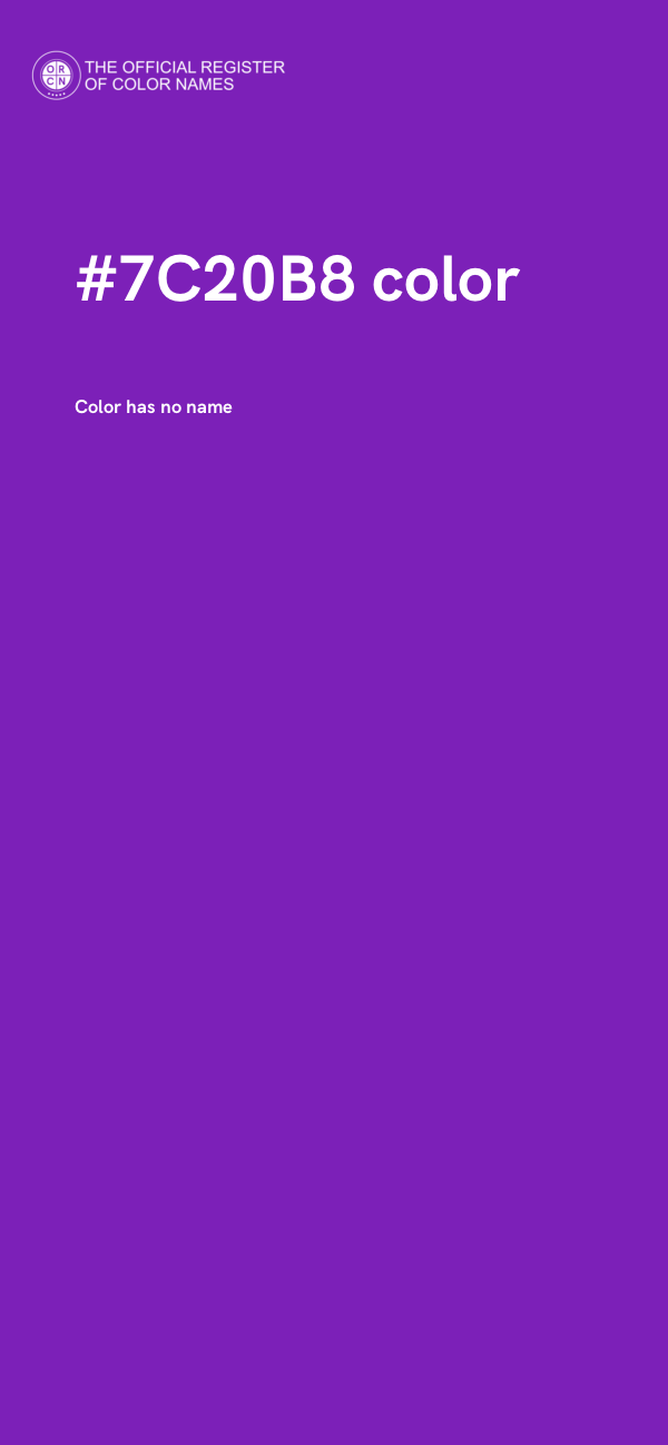 #7C20B8 color image