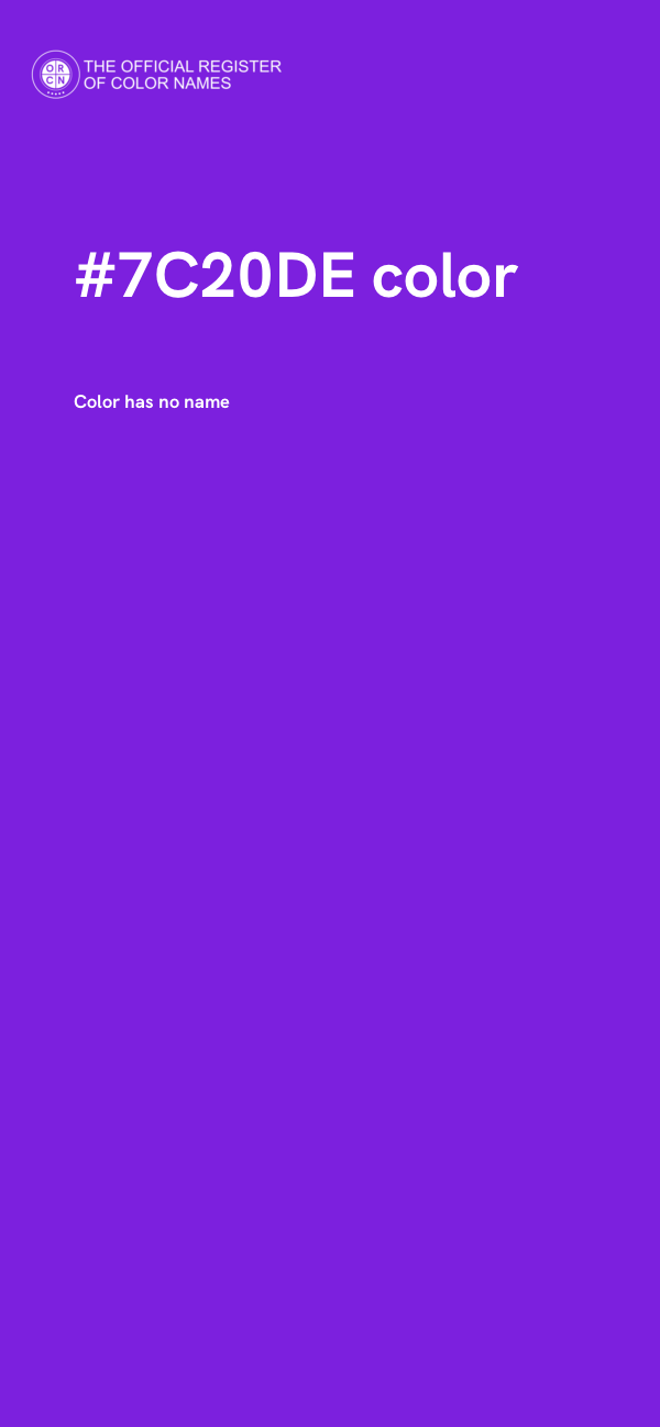 #7C20DE color image