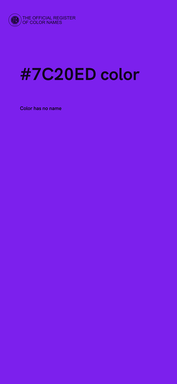 #7C20ED color image