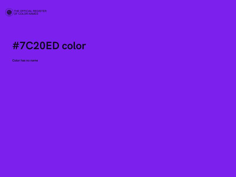 #7C20ED color image