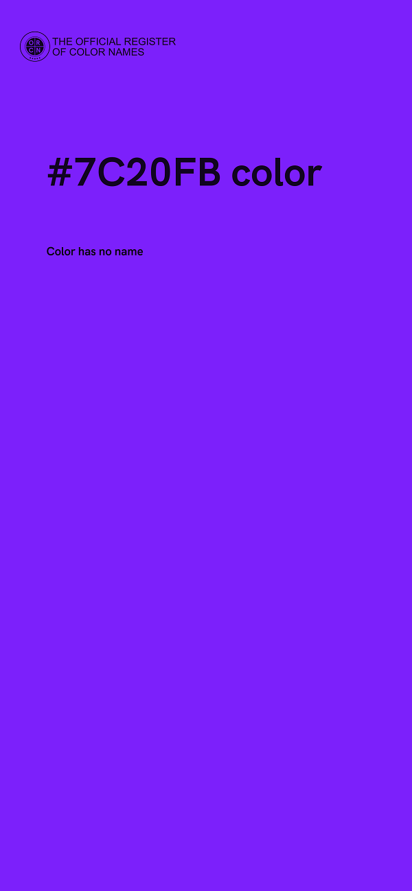 #7C20FB color image