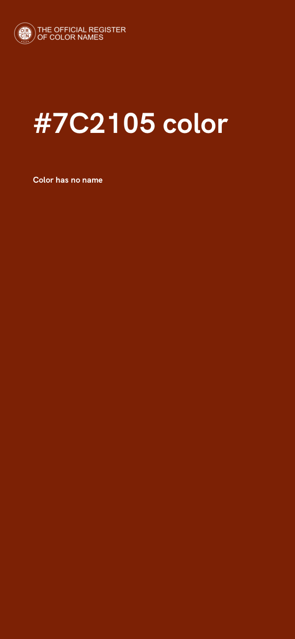 #7C2105 color image
