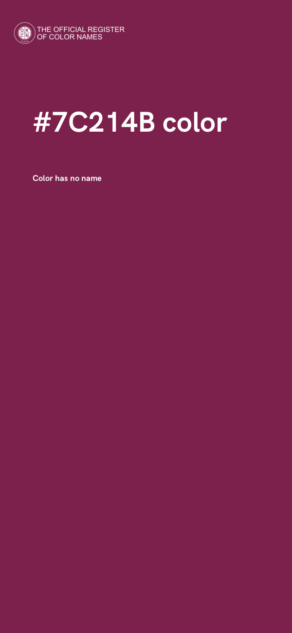 #7C214B color image