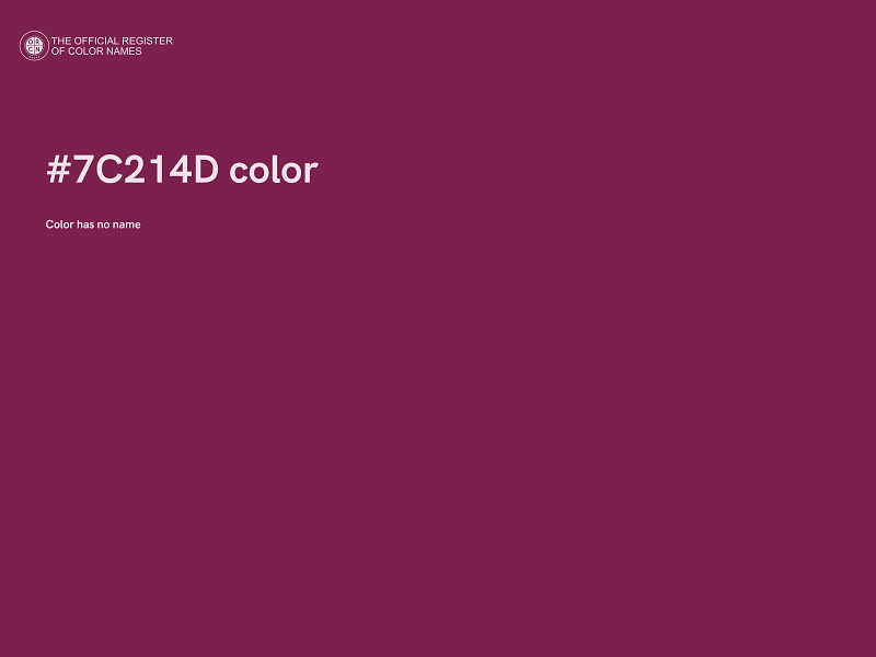 #7C214D color image